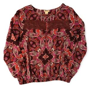 Lucky Brand Paisley Blouse​